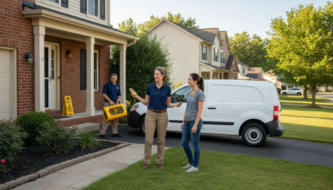 Residential water damage restoration in Riddlesburg, PA